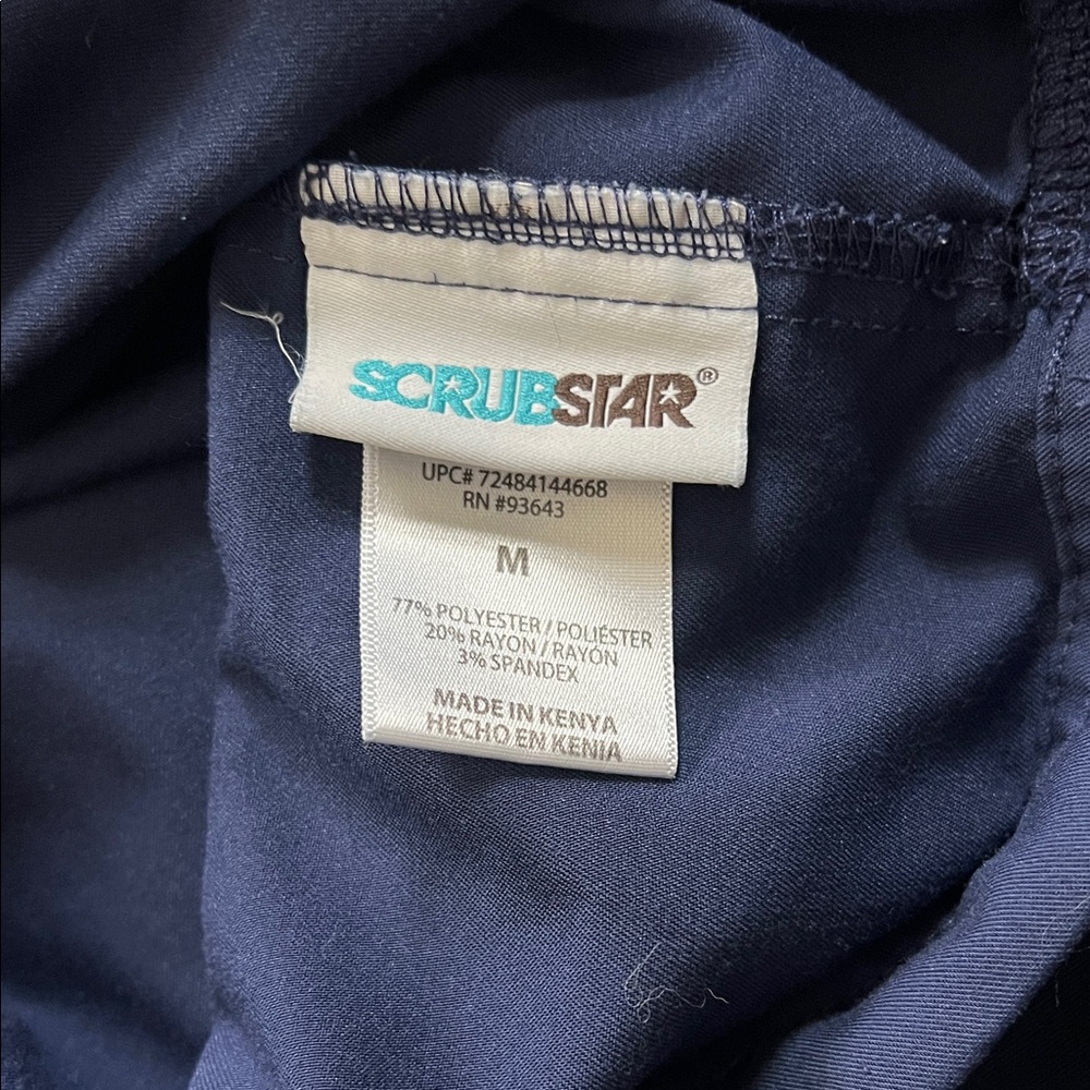 Scrubstar Women’s Navy Blue Scrub Pants with Drawstring Size M - Picture 8 of 8